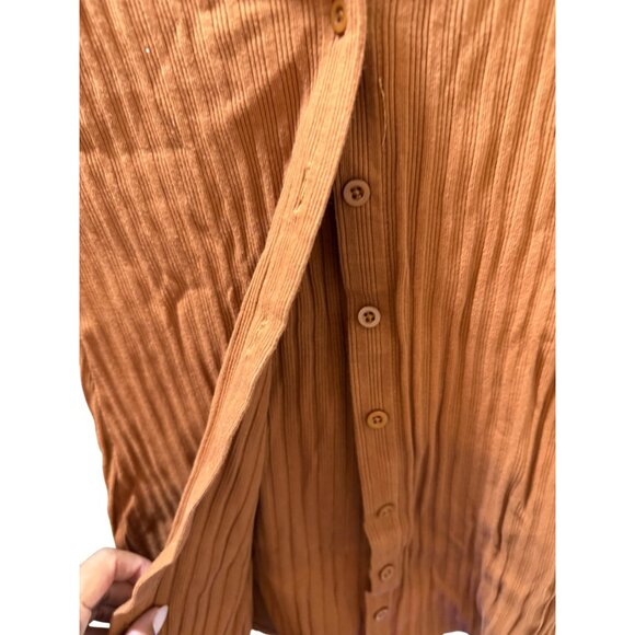 Ribbed Button-Up Long Sleeve Cardigan By LA Hearts Size M - Picture 4 of 8